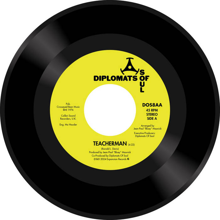 Diplomats of Soul - Teacherman. 7" Vinyl single record. 45rpm.